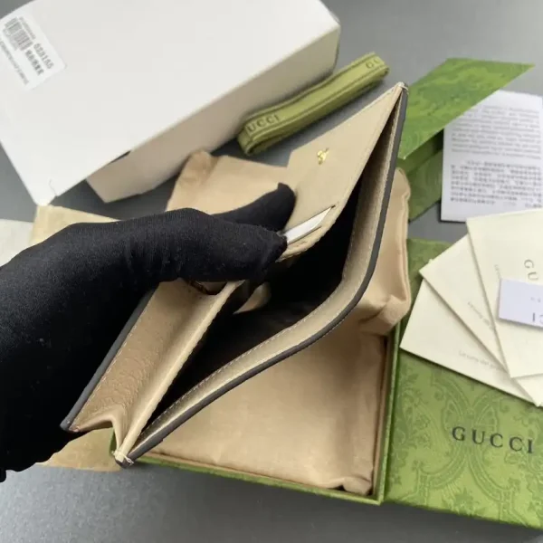 Gucci  Ophidia Compact  White Wallet - Image 3