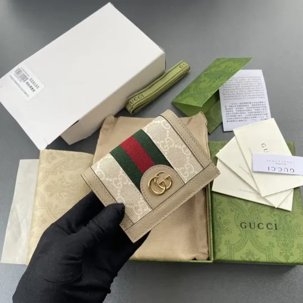 Gucci  Ophidia Compact  White Wallet - Image 7