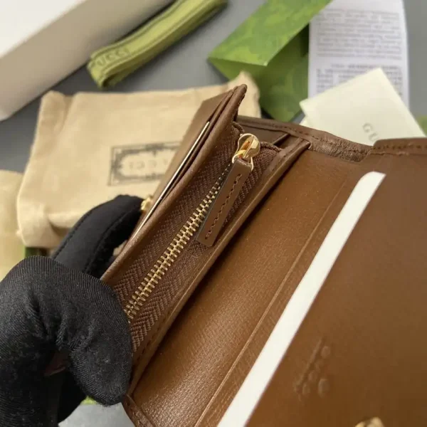 Gucci  Horsebit 1955 Wallet Brown - Image 5