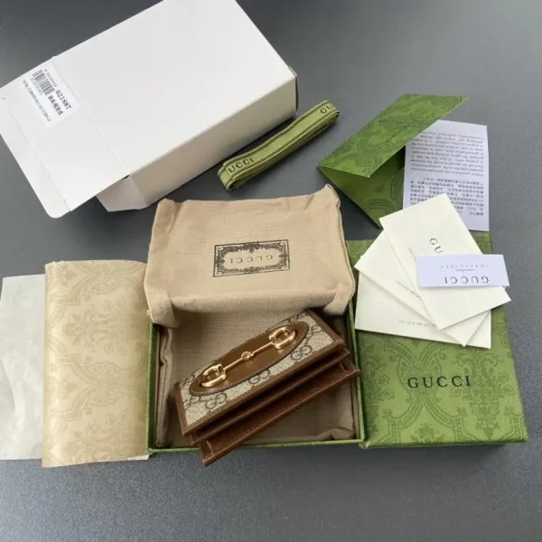 Gucci  Horsebit 1955 Wallet Brown - Image 8