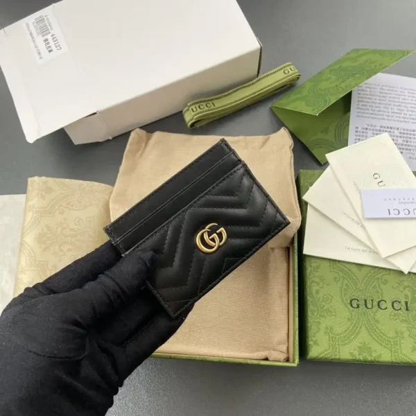 Gucci  Marmont Card Holder Black - Image 2