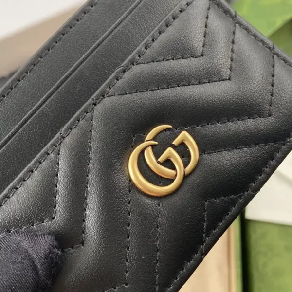Gucci  Marmont Card Holder Black - Image 9