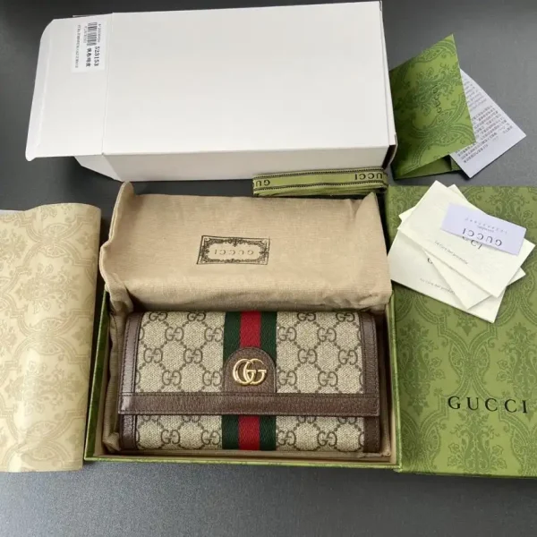 Gucci  Ophidia  Long Wallet Brown - Image 7