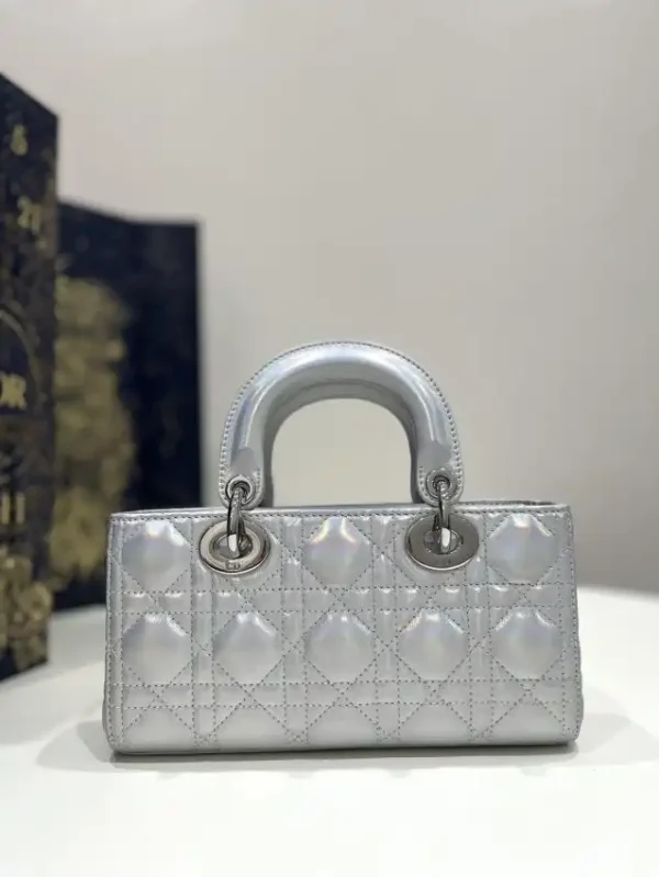 Dior Lady D-Joy Bag  Silver - Image 2