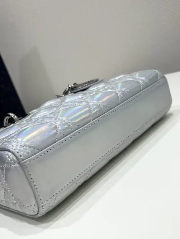Dior Lady D-Joy Bag  Silver - Image 5