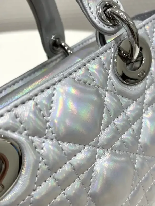 Dior Lady D-Joy Bag  Silver - Image 7