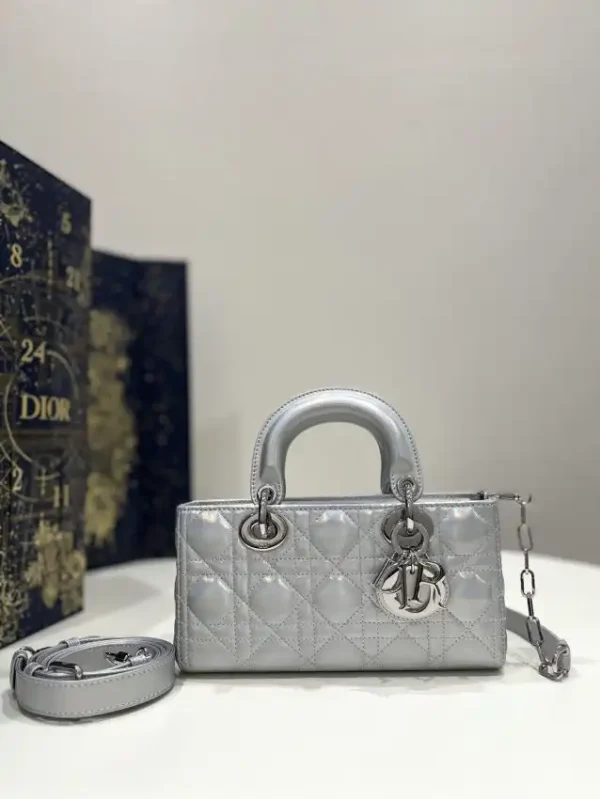 Dior Lady D-Joy Bag  Silver
