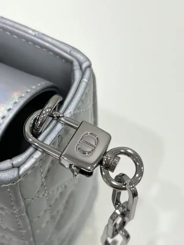 Dior Lady D-Joy Bag  Silver - Image 8