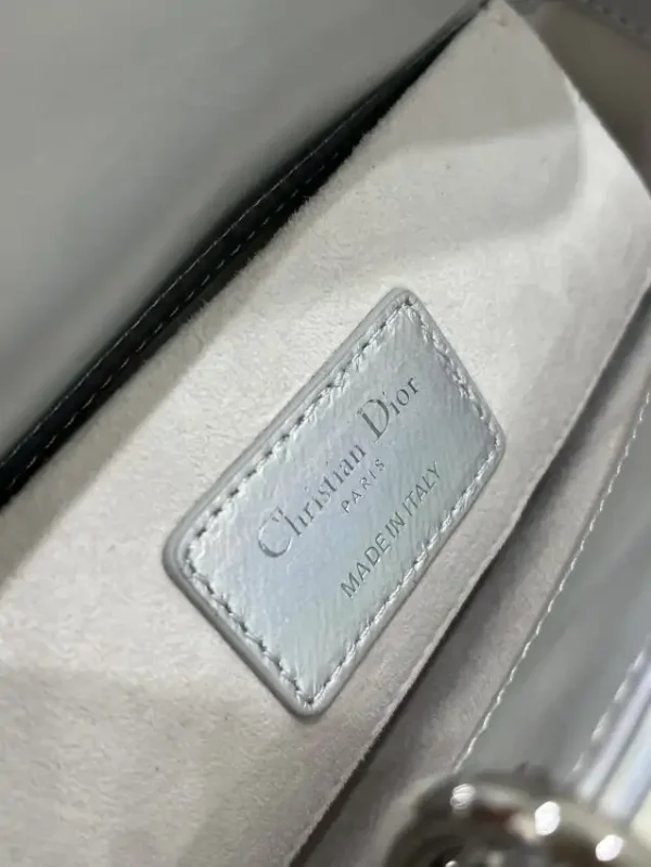 Dior Lady D-Joy Bag  Silver - Image 9