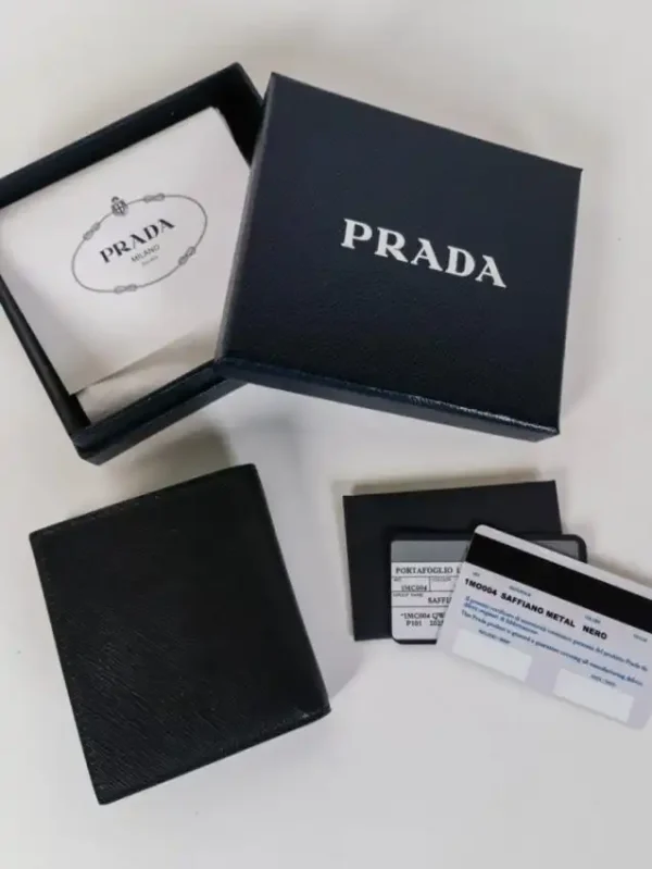 Prada Saffiano Short Wallet - Image 2
