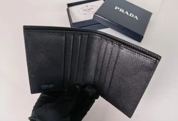 Prada Saffiano Short Wallet - Image 4