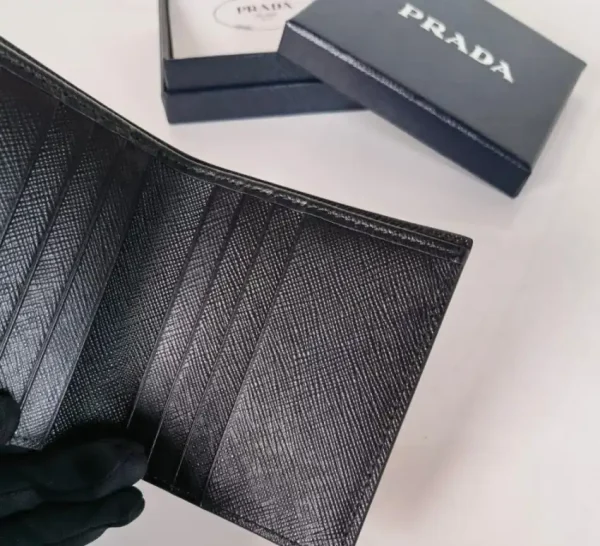 Prada Saffiano Short Wallet - Image 7