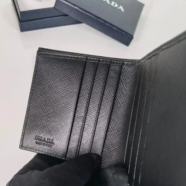 Prada Saffiano Short Wallet Golden - Image 6