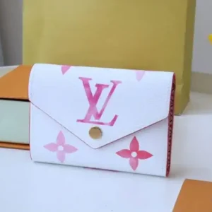 Louis Vuitton Victorine Wallet White&Pink