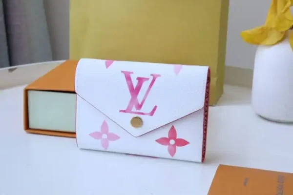 Louis Vuitton Victorine Wallet White&Pink
