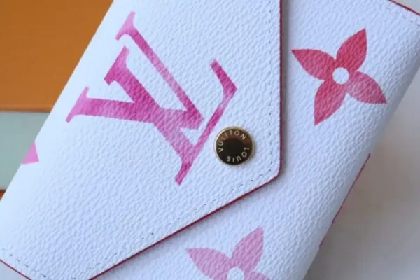 Louis Vuitton Victorine Wallet White&Pink - Image 9