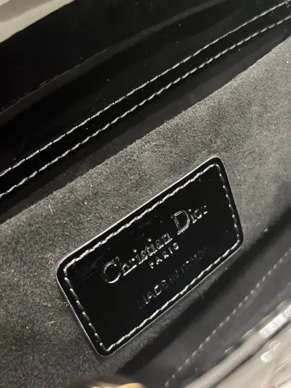 Dior Lady D-Joy Mini Bag Black Patent - Image 4