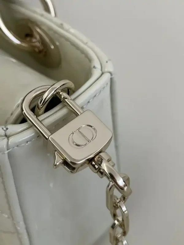 Dior Lady D-Joy  Mini Bag White Patent - Image 7