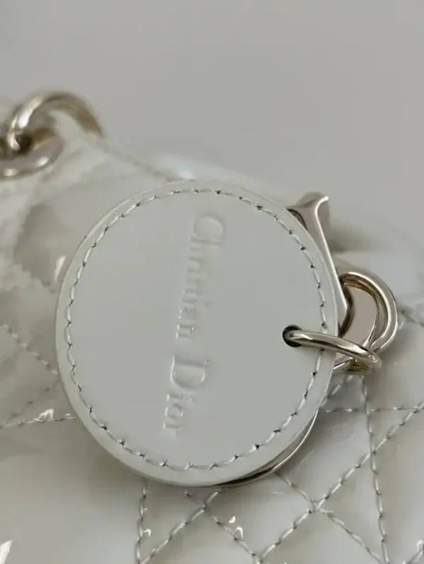 Dior Lady D-Joy  Mini Bag White Patent - Image 9