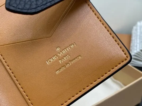 Louis Vuitton Vertical Compact Wallet Black - Image 6