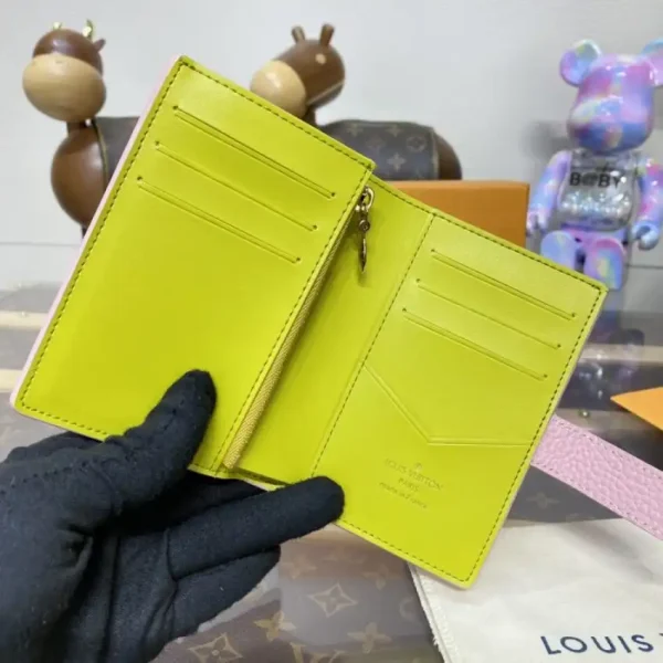 Louis Vuitton Vertical Compact Wallet Pink - Image 4