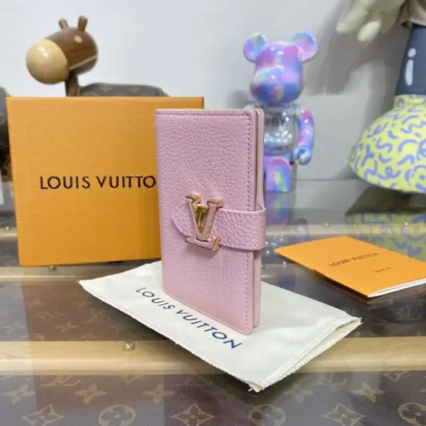 Louis Vuitton Vertical Compact Wallet Pink - Image 6