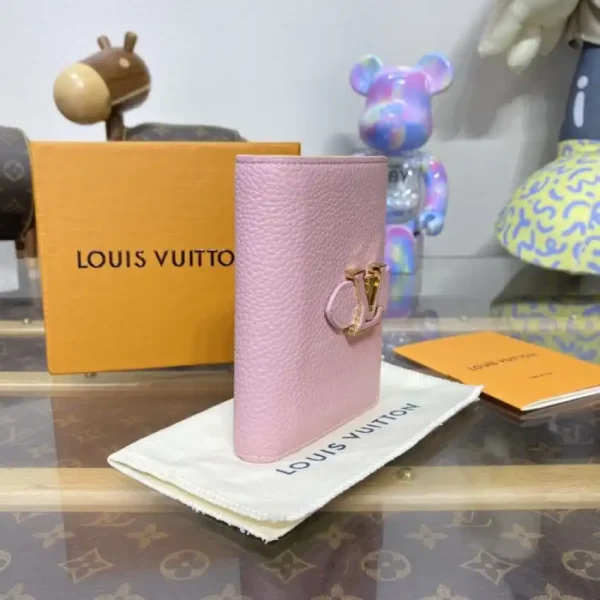 Louis Vuitton Vertical Compact Wallet Pink - Image 7
