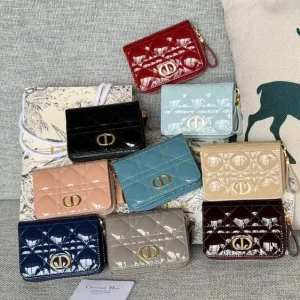 Dior Caro Patent Wallet