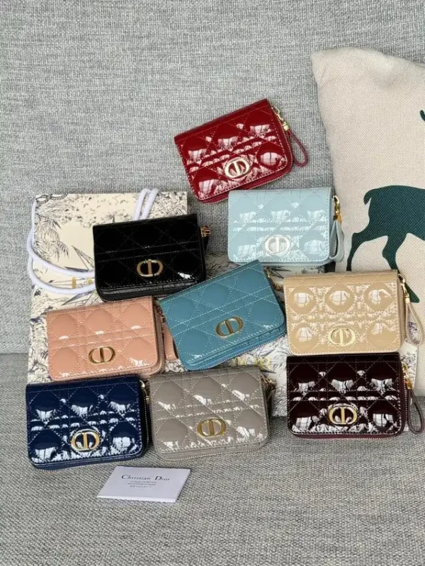Dior Caro Patent Wallet