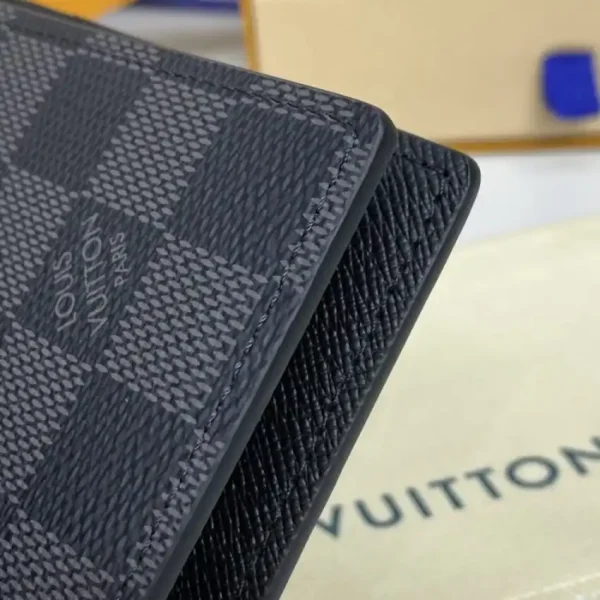 Louis Vuitton Multiple Wallet Black Grid - Image 6
