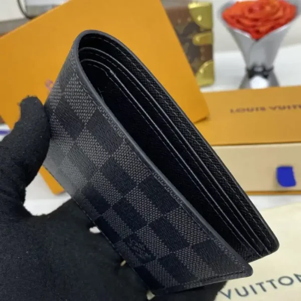 Louis Vuitton Multiple Wallet Black Grid - Image 8