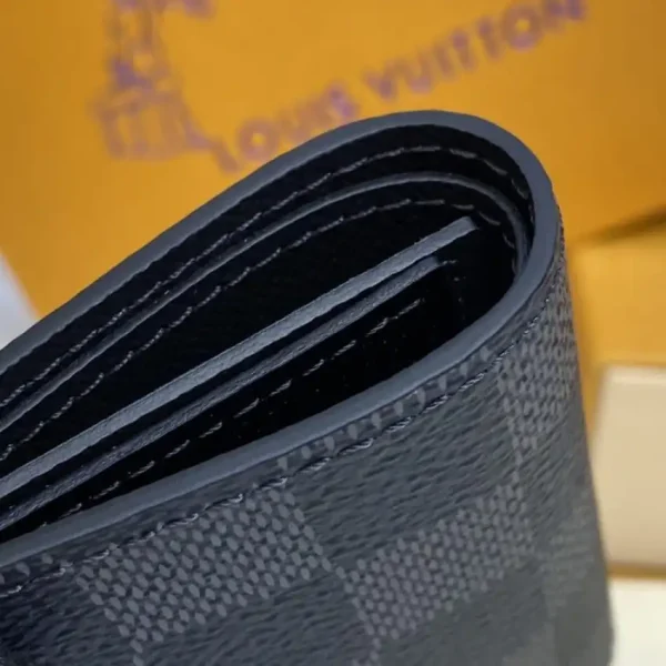 Louis Vuitton Slender Wallet Black Grid - Image 4