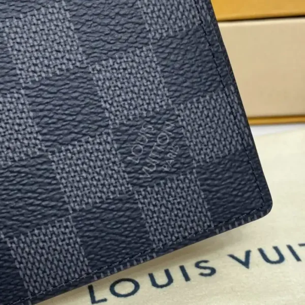 Louis Vuitton Slender Wallet Black Grid - Image 5