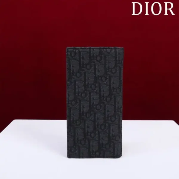 Dior Long Jacquard Wallet Black - Image 2