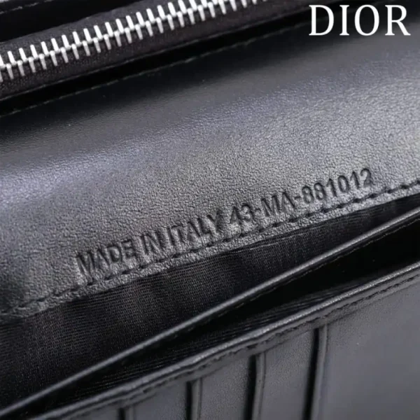 Dior Long Jacquard Wallet Black - Image 8