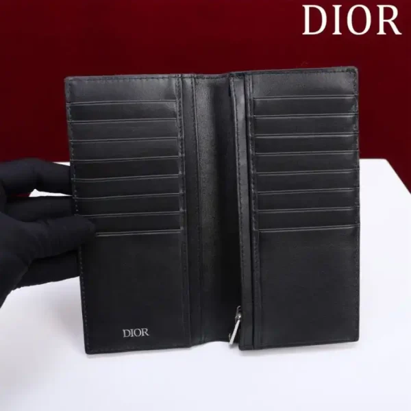 Dior Long Jacquard Wallet Black - Image 9