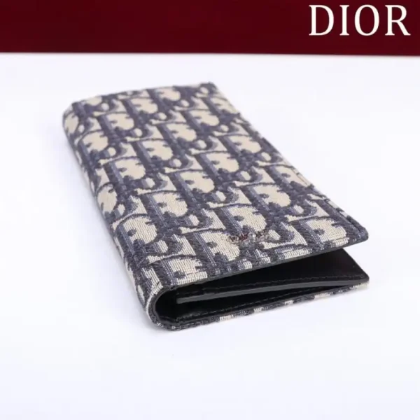 Dior Long Jacquard Wallet White - Image 2