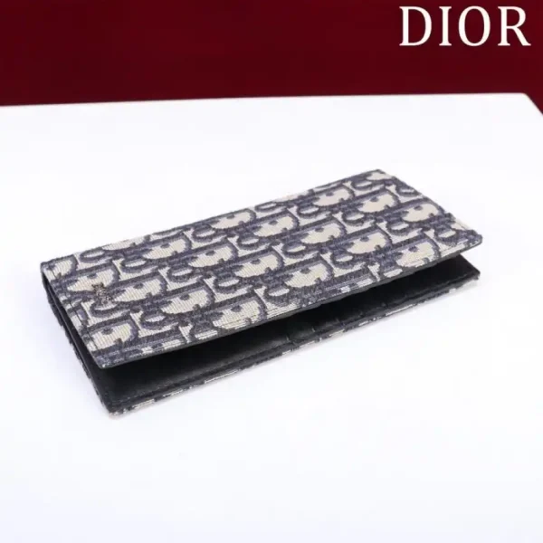 Dior Long Jacquard Wallet White - Image 6