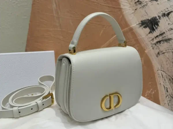 Dior 30  Montaigne Avenue Top Handle White - Image 7
