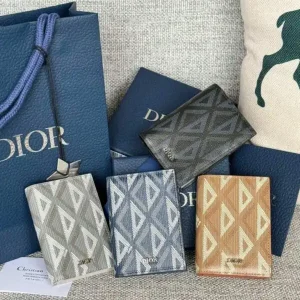 Dior Bi Fold Card Holder  4 Colors