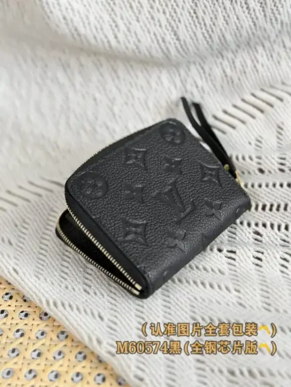 Louis Vuitton Zipper Coin Purse Black - Image 6
