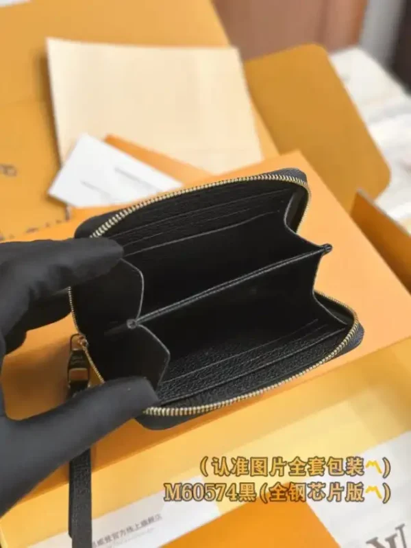 Louis Vuitton Zipper Coin Purse Black - Image 8