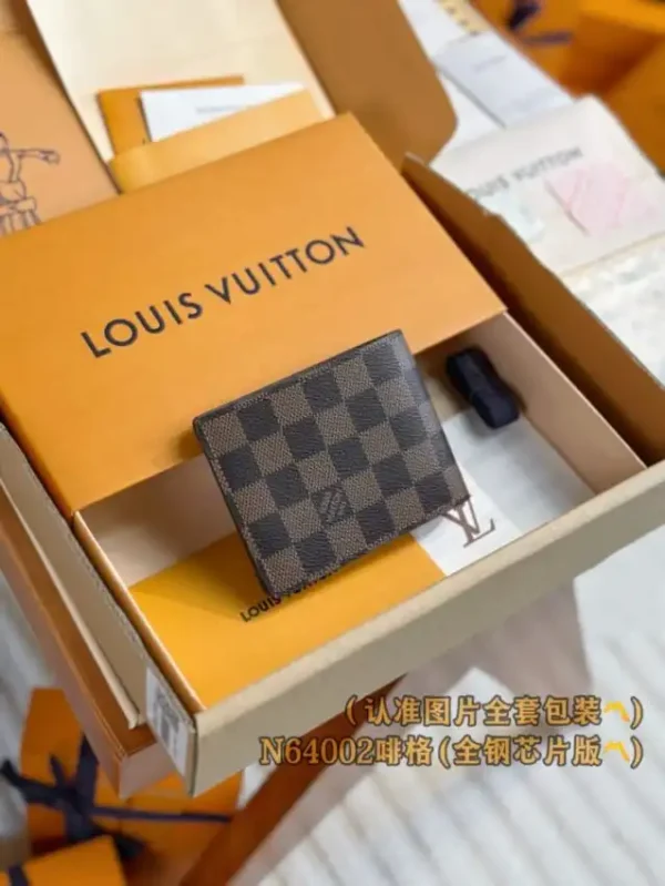 Louis Vuitton Slender Wallet Brown Grid - Image 10