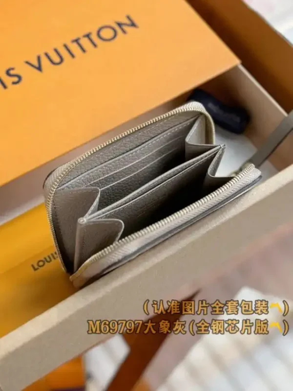 Louis Vuitton Zipper Coin Purse Beige - Image 4