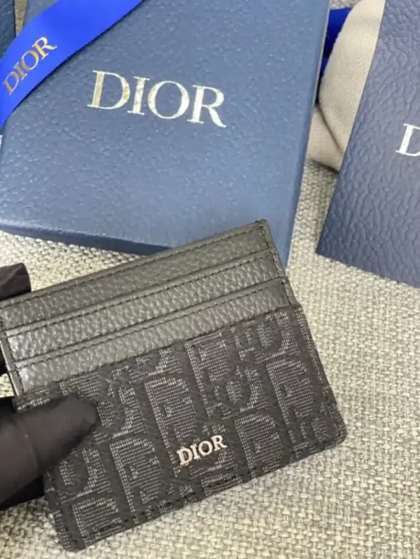 Dior Card Holder Black Man - Image 8