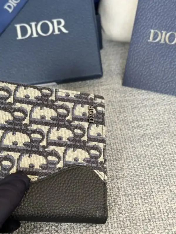 Dior Jacquard Wallet Oblique - Image 3