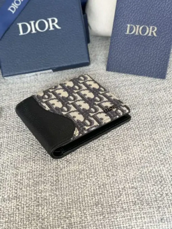 Dior Jacquard Wallet Oblique - Image 4