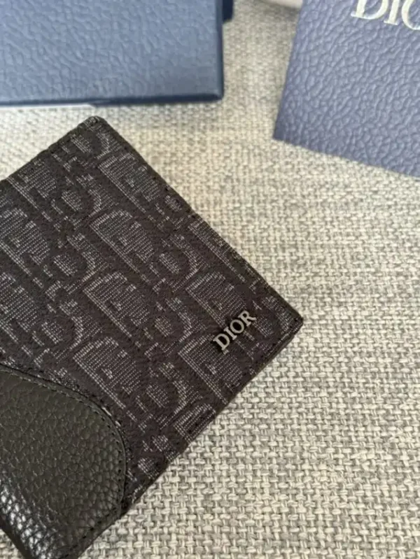 Dior Jacquard Wallet Oblique Black - Image 10