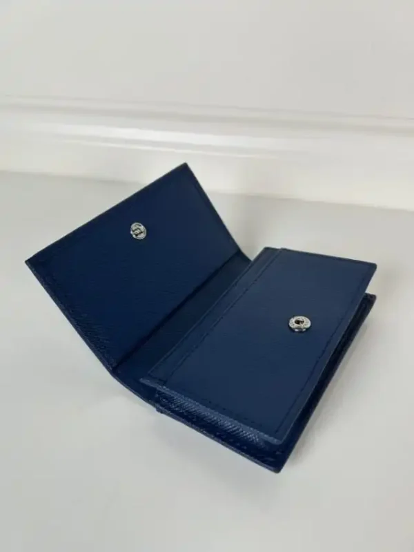 Prada Saffiano Wallet Blue - Image 7