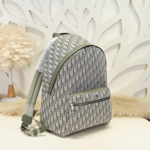Dior Rider Backpack Khaki Dior Oblique Jacquard - Image 2